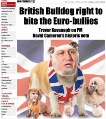 Des caricatures de chiens sur fond de crise européenne !