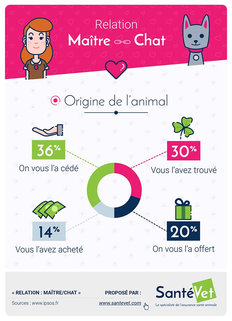 Comment les français acquièrent leur chat ?