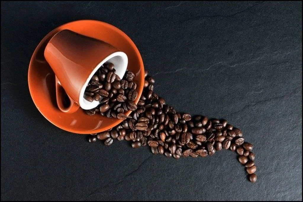 grains de caf&eacute;