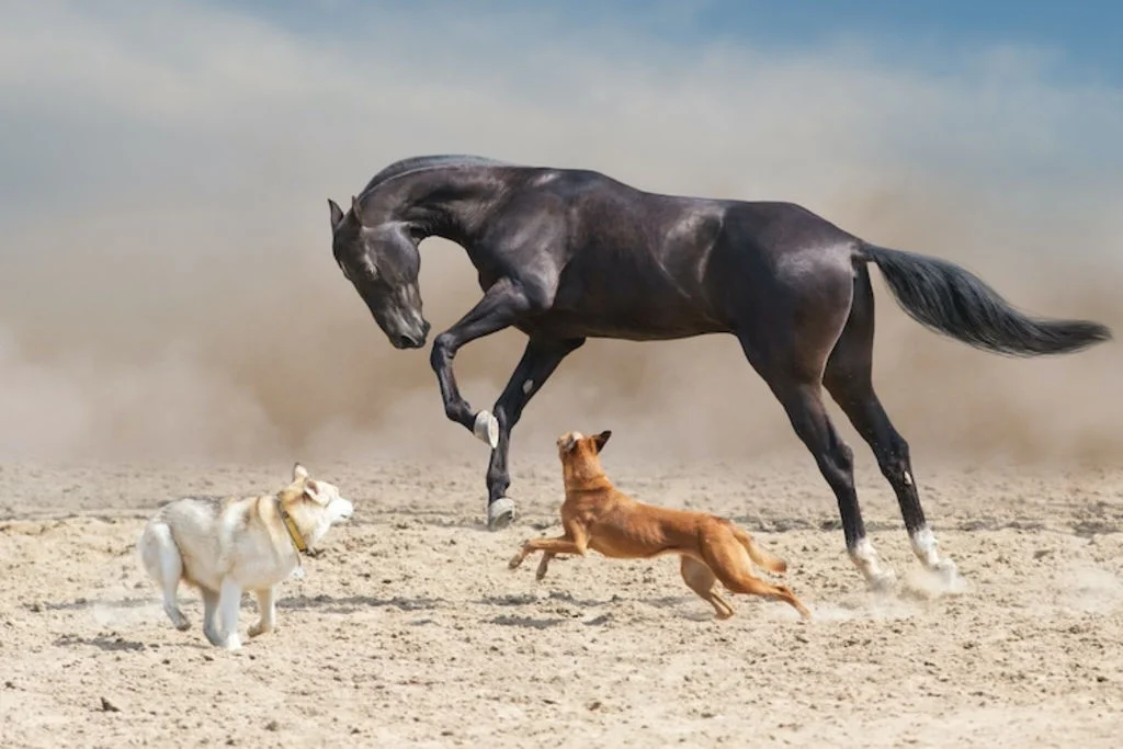 course_chiens_et_cheval