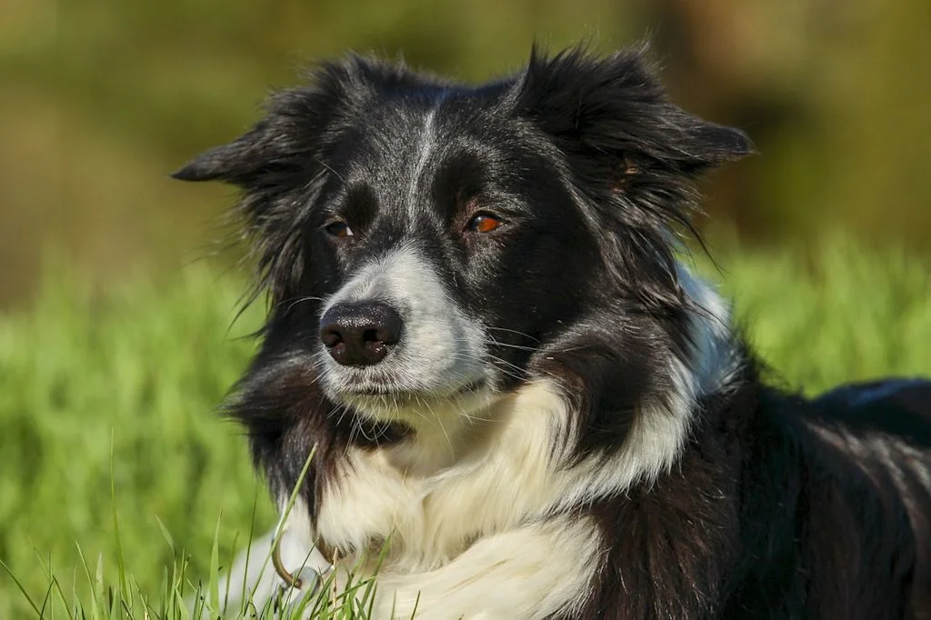 border collie herbe orgelet