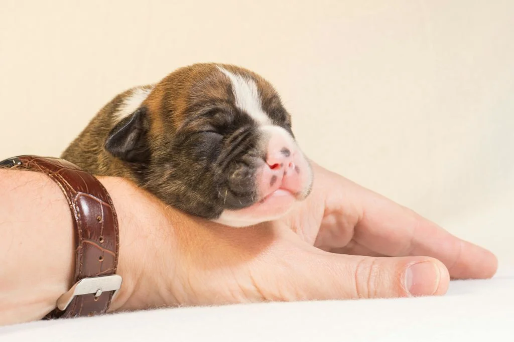 Chiot qui dort
