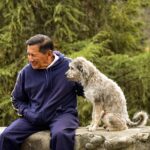 Personne agée avec chien