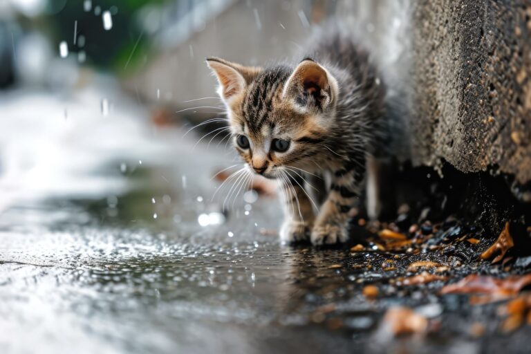 Chaton mouillé : comment en prendre soin ?