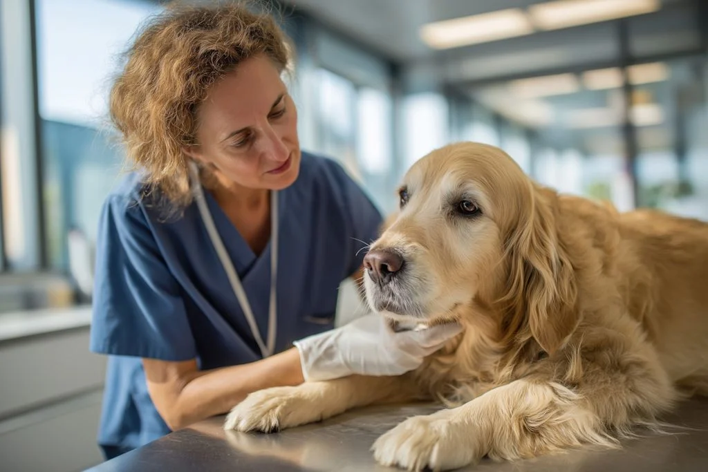 chien veterinaire hospitalise