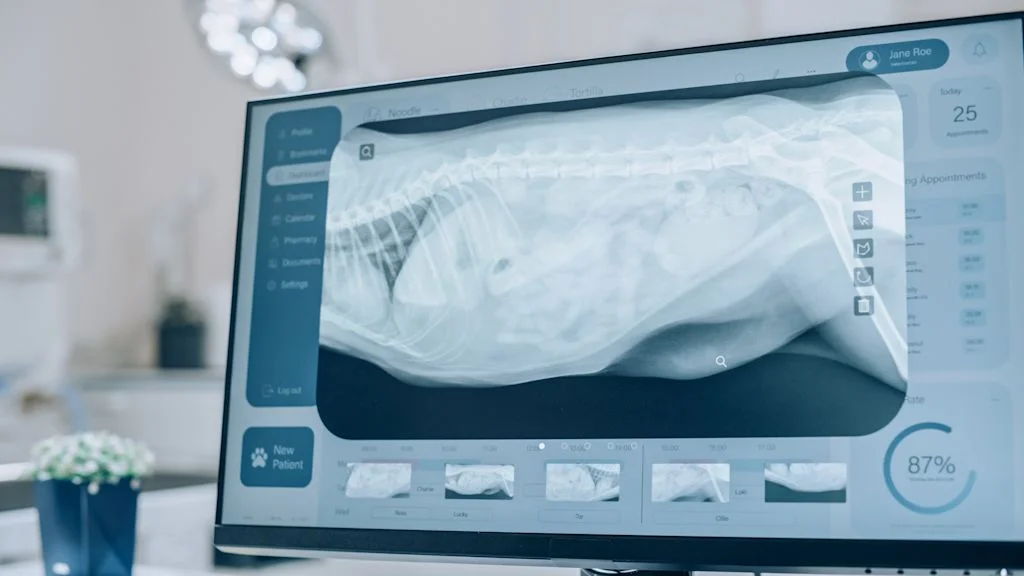 radio abdominale chien